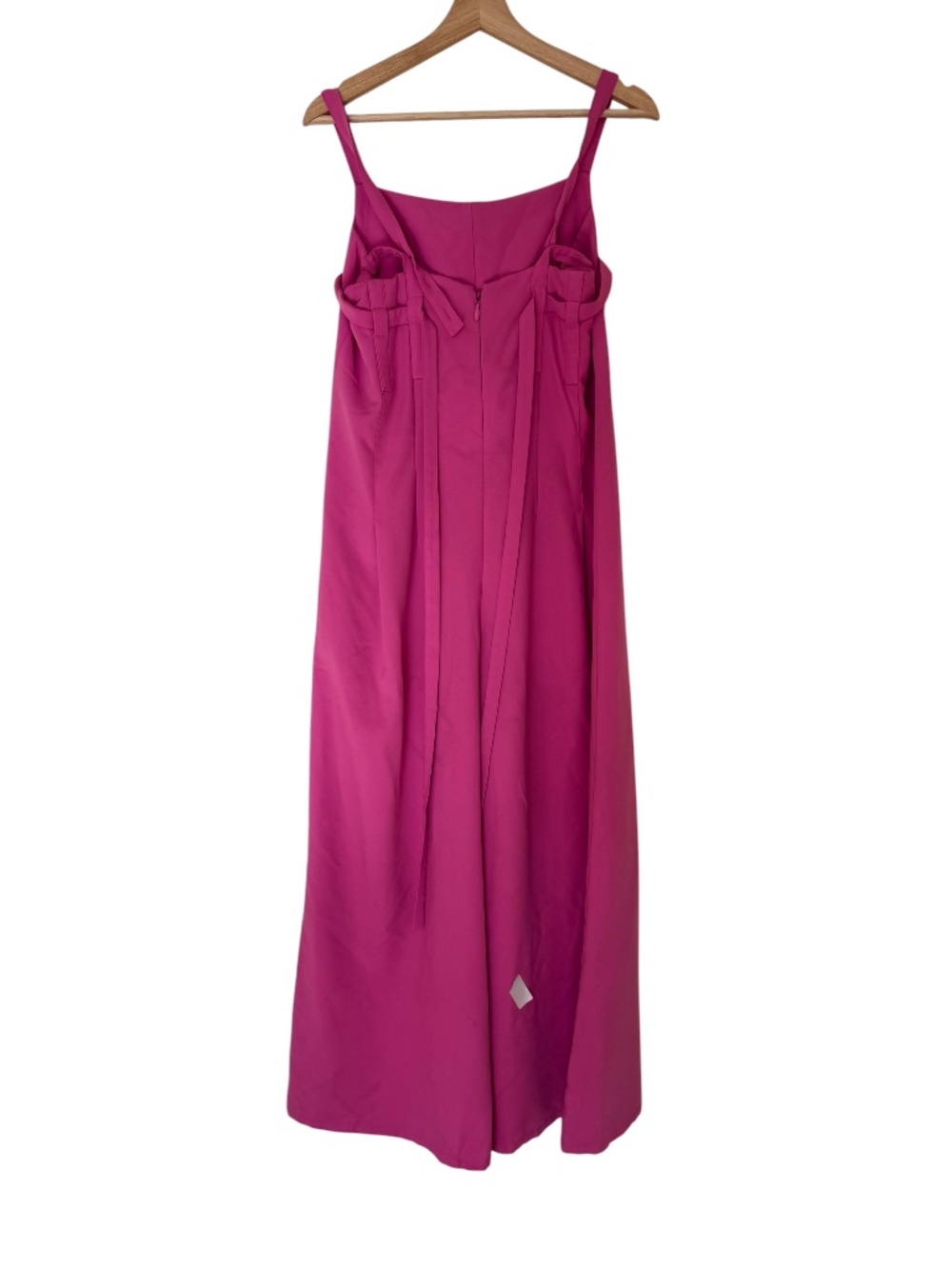Adam Lippes Pink Wide-Leg Jumpsuit Back Tie Size 10 - Picture 4 of 16